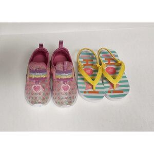 Disney Junior Minnie Mouse Girls Athletic Floral & Cat & Jack Sandal 7